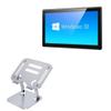 BoxWave Stand and Mount Compatible with Emdoor EM-PPC15S Pro - Executive VersaView Laptop Stand, Ergonomic Adjustable Viewing Angle Metallic Riser - Metallic Silver view 1