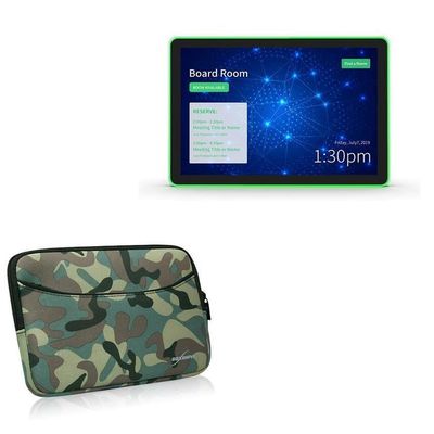 BoxWave Case Compatible with Geekland GK-TW7-TA (7 in) - Camouflage Suit with Pocket, Neoprene Camo Suit Zipper Pocket for Storage