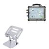 BoxWave Stand and Mount Compatible with Military Systems & Solutions TBL104K8M - Executive VersaView Laptop Stand, Ergonomic Adjustable Viewing Angle Metallic Riser - Metallic Silver view 1