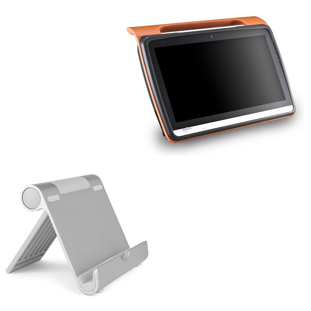 BoxWave Stand and Mount Compatible with Micromax Health MD116 - VersaView Aluminum Stand, Portable, Multi Angle Viewing Sturdy