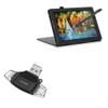 BoxWave Smart Gadget Compatible with Frunsi Rubens T8 (8 in) - AllReader SD Card Reader, microSD Card Reader SD Compact USB - Jet Black view 1