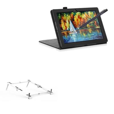 BoxWave Stand and Mount Compatible with Frunsi Rubens T8 (8 in) - Pocket Aluminum Stand 3-in-1, Portable Multi Angle Viewing Riser - Metallic Silver