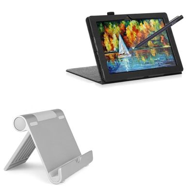 BoxWave Stand and Mount Compatible with Frunsi Rubens T8 (8 in) - VersaView Aluminum Stand, Portable, Multi Angle Viewing Sturdy