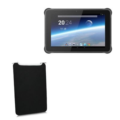 BoxWave Case Compatible with Geekland GK-ST11-AND (10.1 in) - SlipSuit, Soft Slim Neoprene Pouch Protective Case Cover - Jet Black