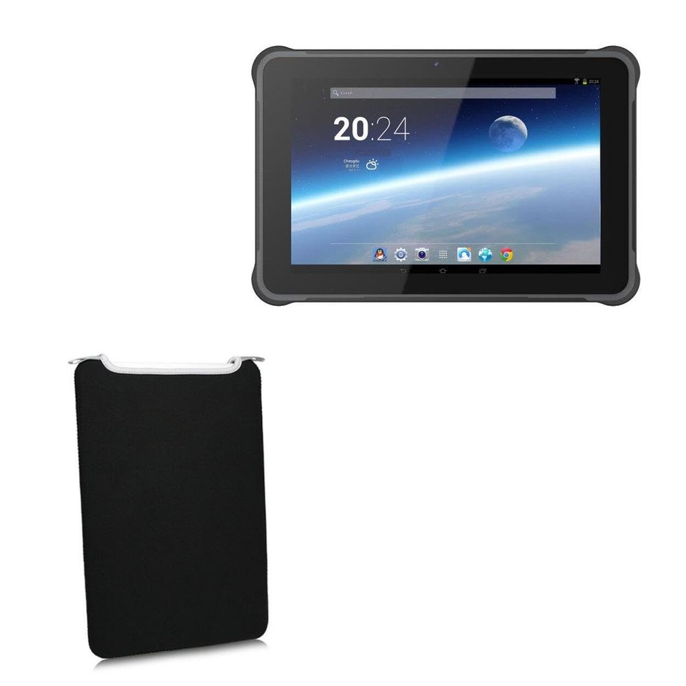 BoxWave Case Compatible with Geekland GK-ST11-AND (10.1 in) - SlipSuit, Soft Slim Neoprene Pouch Protective Case Cover - Jet Black
