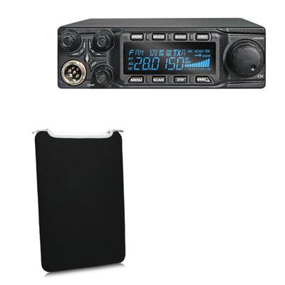 BoxWave Case Compatible with Anytone AT-6666 - SlipSuit, Soft Slim Neoprene Pouch Protective Case Cover - Jet Black