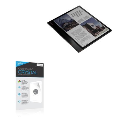 BoxWave Screen Protector Compatible with Onyx BOOX Note Air3 C - ClearTouch Crystal (2-Pack), HD Film Skin - Shields from Scratches