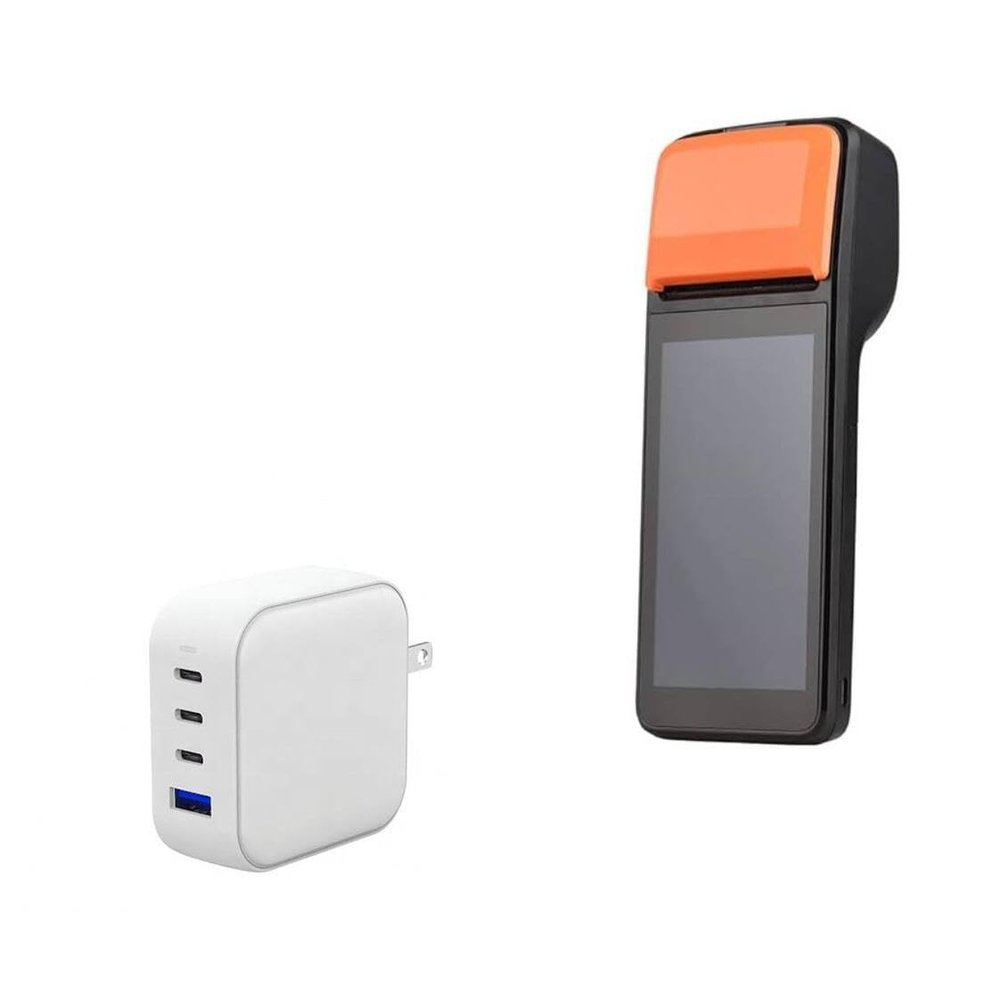 BoxWave Charger Compatible with Irfora H5 (5 in) - PD miniCube (100W), 100W 3 PD Port Wall Charger International - Winter White