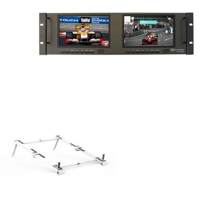 BoxWave Stand and Mount Compatible with Cooltouch RX-702HD - Pocket Aluminum Stand 3-in-1, Portable Multi Angle Viewing Riser - Metallic Silver