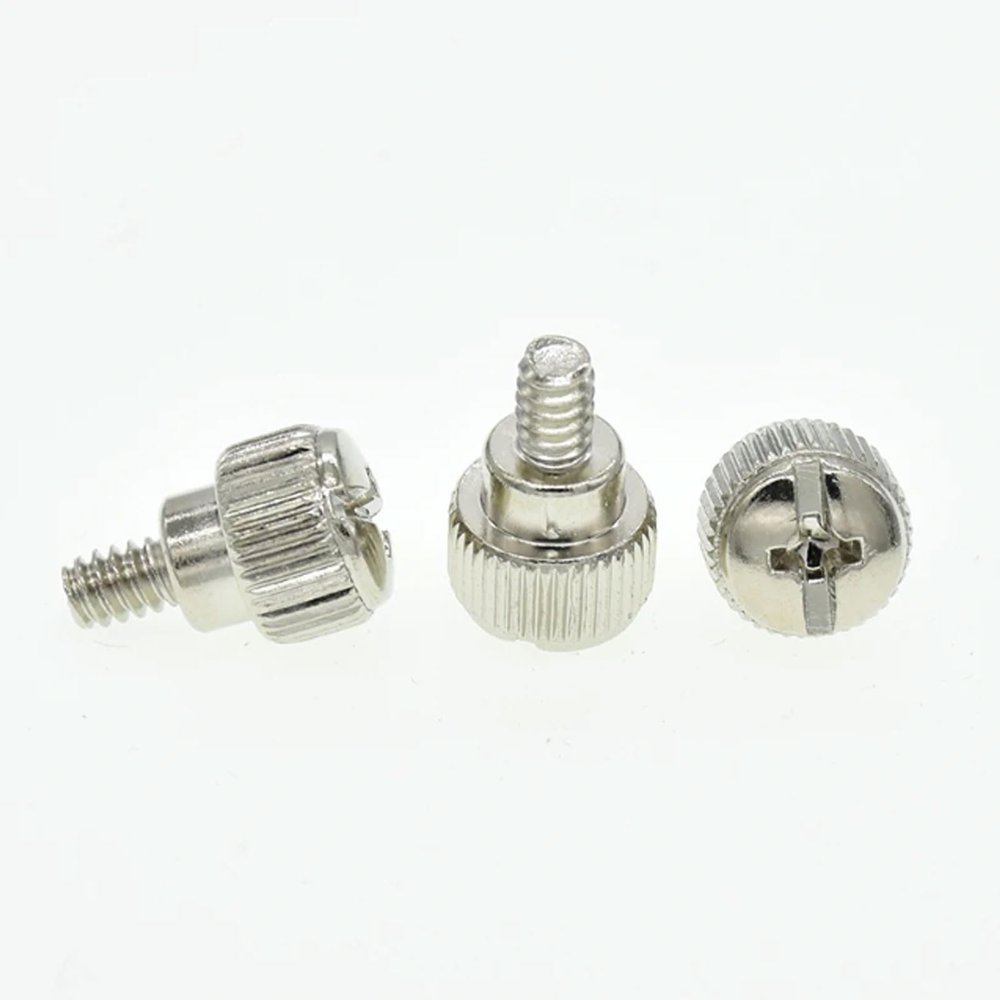 10pcs M3.5/6#-32 * 5 Computer PC Case Cooling Round Toolless Adjustment Screw Thumbscrews Thumb Screw for Electrical