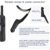 APX 6000 XPR 7550e Earpiece w/Mic Compatible for Motorola Radios APX 8000/7000/4000, XPR 7350e/7580e/7380e/7550/7350, APX6000 APX8000 Surveillance Headset (One-Click PTT Headset, Plug and Play) view 3