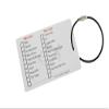 GearBagTags Triathlon Gear Checklist Reminder, Customize, Organize Sports Equipment Bag, Secure Stainless Steel Keychain Cable Ring (White) view 2
