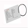 Biathlon Gear Checklist Reminder, Customize, Organize Sports Equipment Bag, Secure Stainless Steel Keychain Cable Ring (White) view 2