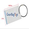 Biathlon Gear Checklist Reminder, Customize, Organize Sports Equipment Bag, Secure Stainless Steel Keychain Cable Ring (White) view 3