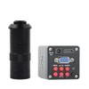 ZTBH Microscope Accessories Kit HDMI VGA 48MP 55MP Sensor FHD 1080P HDMI VGA Video Microscope Camera +130X Adjustable Zoom C Mount Lens + 56 LED Ring Light Microscope Slides (Color : 3.5X-90X 38MP A) view 1