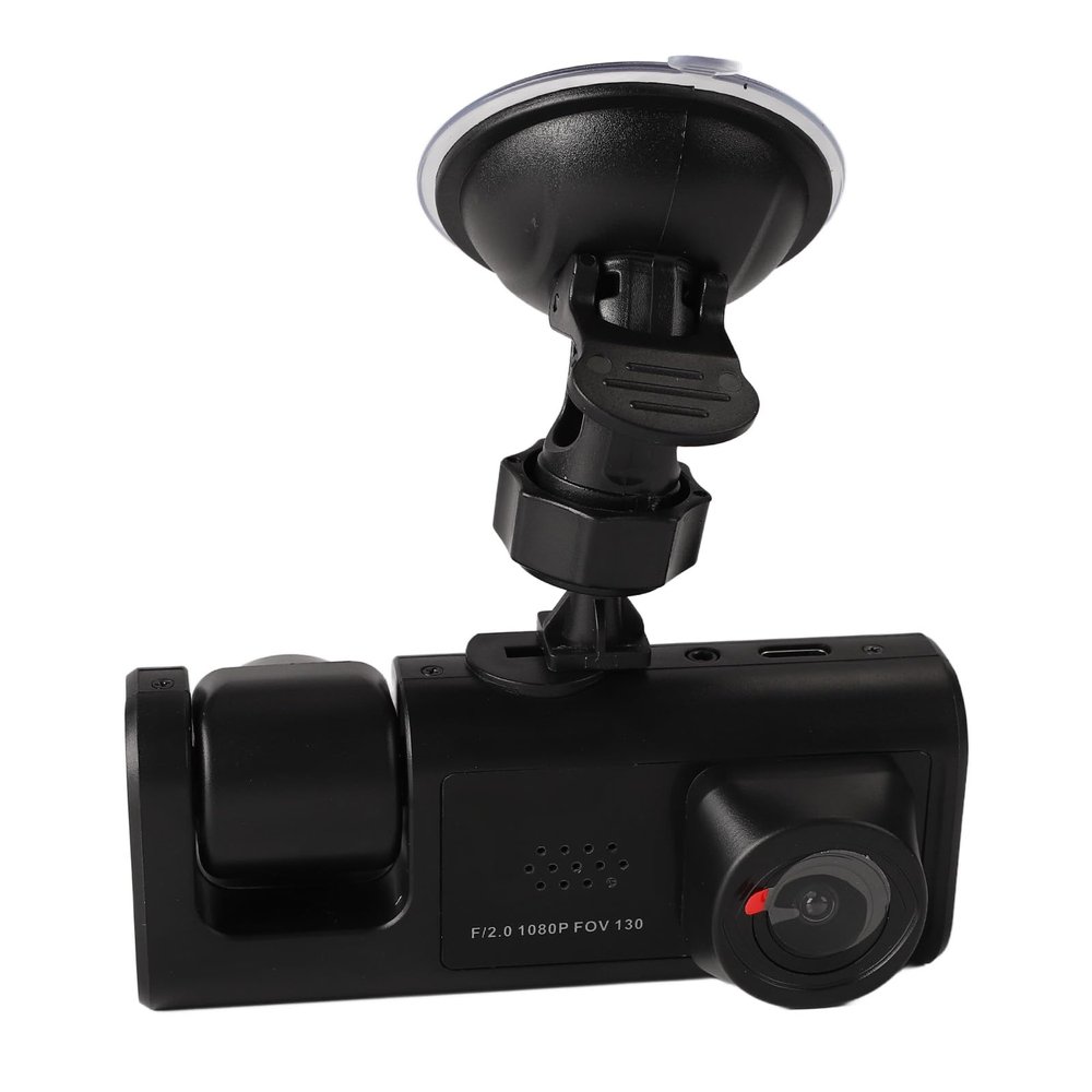 Dash Camera, Dual Dash Cam Front and Rear, 1080P High Definition Image Large Wide Angle Three Way Triple Car Driving Recorder for Car