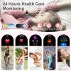 GADIXY Smart Watches for Women(Make/Answer Call) with Diamond:1.1" AMOLED Small Screen Fitness Tracker for HR/BP/SpO2/Sleep Monitor,Digital Running Smartwatch for Android/iOS Rosegold view 3