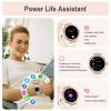 GADIXY Smart Watches for Women(Make/Answer Call) with Diamond:1.1" AMOLED Small Screen Fitness Tracker for HR/BP/SpO2/Sleep Monitor,Digital Running Smartwatch for Android/iOS Rosegold view 4