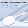ASHATA G42 4K HD WiFi Display Adapter for iOS Phone TV, Video Mirroring Dongle Receiver, Easy Cell Phone Same Screen, Wireless Screen Mirroring Adapter, ASHATAasqywhe3b5 view 2