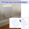 Create idea FTTH Fiber Optic Socket 120x90x25mm 2 Port Fiber Optic Terminal Junction Box Socket 2 Port Fiber Optic Socket Box for Homes Offices Shopping Malls view 2