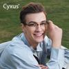 Cyxus Blue Light Glasses Men Women Browline Frame Computer Glasses Reduce Eye Strain UV Protection for Computer Screen 8356T01 Gold Frame view 2