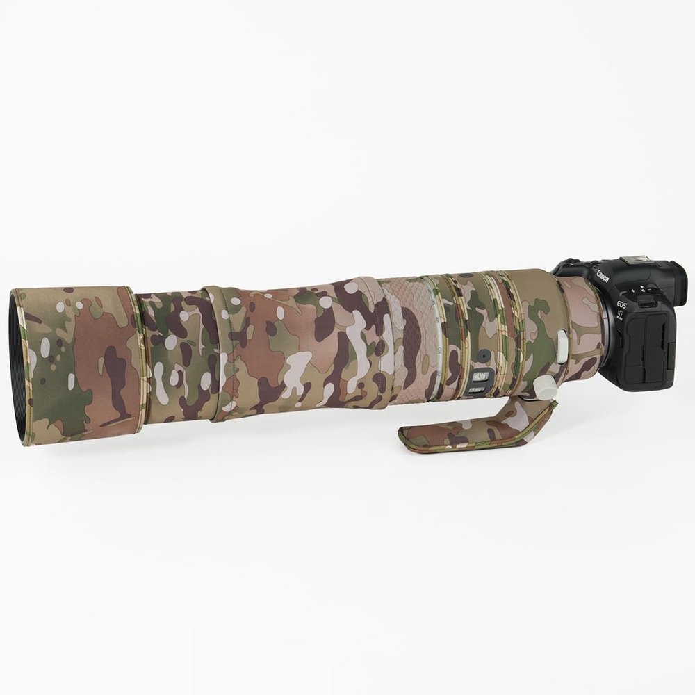 CHASING BIRDS Lens Camouflage Waterproof Coat for Canon RF 200-800mm F6.3-9 is USM Rainproof Lens Protective Cover Version IV(Desert, with Extender RF 2X)