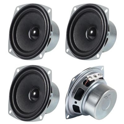 D-FLIFE 4PCS 10W Mini 3" HiFi Full Range Speaker 8 Ohm Anti-Magnetic Audio 2.0/2.1 Home Stereo Woofer Loudspeaker 90dB High Sensitivity for DIY Boom Box Satellites Speaker