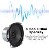 D-FLIFE 4PCS 10W Mini 3" HiFi Full Range Speaker 8 Ohm Anti-Magnetic Audio 2.0/2.1 Home Stereo Woofer Loudspeaker 90dB High Sensitivity for DIY Boom Box Satellites Speaker view 4