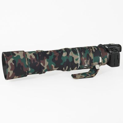 CHASING BIRDS Lens Camouflage Waterproof Coat for Canon RF 200-800mm F6.3-9 is USM Rainproof Lens Protective Cover Version IV(Military Green Camouflage, with Extender RF 1.4X)