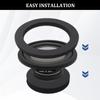 4PCS Speaker Foam Enhancer,6.5" Speaker Foam Rings for Enhancing Stereo Sound in Car Speakers,Universal Self-Adhesive Speaker Gasket Car Accessories for Car,Truck,SUV view 4