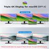 USB C Docking Station Dual Monitor, Selore Docking Station 3 Monitors Triple 4K Display with 2 HDMI, DisplayPort, 1 Gbps Ethernet, 100W PD Charging, USB 3.0 Ports Adapter for Dell, HP, Lenovo,etc view 4