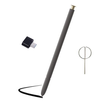 DirectNine Basics Galaxy S24 Ultra S Pen Replacement for Samsung Galaxy S24 Ultra S Pen Without Bluetooth for Samsung Galaxy S24 Ultra 5G Stylus Pen with Eject Pin (Yellow Gold) Type-C Convertor