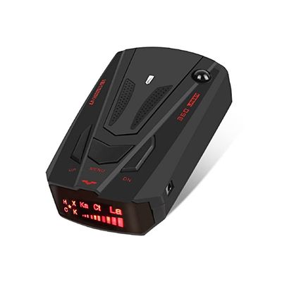 KACEPAR Laser Radar Detector for Cars, Vehicle Speed Alarm System, City/Highway Mode Radar Full Frequency Reception, 360 Degree Monitoring Speed, LED Display Voice Alert Device