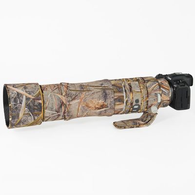 CHASING BIRDS Lens Camouflage Waterproof Coat for Canon RF 200-800mm F6.3-9 is USM Rainproof Lens Protective Cover Version IV(Reed Camouflage, with Extender RF 2X)