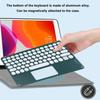 KUYHRF Wireless Keyboard with Touchpad, Ultra-Thin Rechargeable Bluetooth Keyboard Mini with Trackpad, Round Keys for iPad pro/iPad/iOS/Mac OS/Windows/Android (Dark Green) view 2