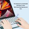 KUYHRF Wireless Keyboard with Touchpad, Ultra-Thin Rechargeable Bluetooth Keyboard Mini with Trackpad, Round Keys for iPad pro/iPad/iOS/Mac OS/Windows/Android (Dark Green) view 3
