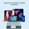 KUYHRF Wireless Keyboard with Touchpad, Ultra-Thin Rechargeable Bluetooth Keyboard Mini with Trackpad, Round Keys for iPad pro/iPad/iOS/Mac OS/Windows/Android (Dark Green) view 4