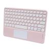 KUYHRF Wireless Keyboard with Touchpad, Ultra-Thin Rechargeable Bluetooth Keyboard Mini, 78 Keys, Pink view 1