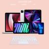 KUYHRF Wireless Keyboard with Touchpad, Ultra-Thin Rechargeable Bluetooth Keyboard Mini, 78 Keys, Pink view 3