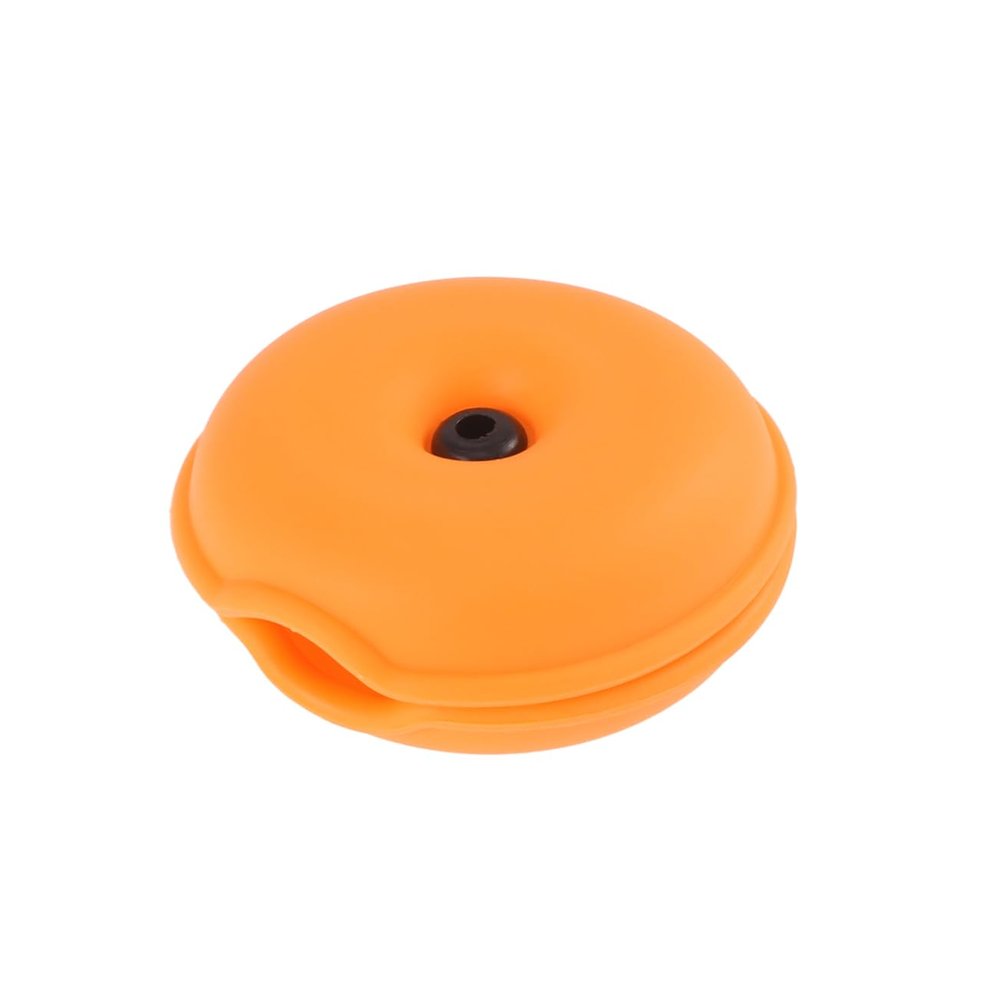 Angoily Round Cable Winding Organizer Practical Earphone Holder Silicone Cable Winder for Home Office and Travel Yellow Keeps Cords Tangle and Neat