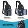 MOSISO 64.5 inch Tripod for Camera, 360 Degree Ball Head Camera Stand with Bag&Phone Mount&Camera Sling Bag Shockproof Photography Camera Backpack with Tripod Holder & Removable Modular Inserts, Black view 2