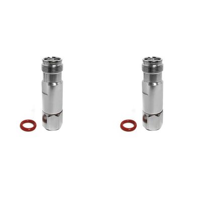 BJDZ 50Ohm 1/2" Inch Feeder Radio Coaxial Cable Connector 4.3-10 L20 Type Female Jack Straight Clamp Mounting for Cellular Communication basestation, 4G/5G Antenna System, Signal Transmission.