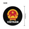 Rqwaaed Coat of Arms of Vietnam Flag 2 PCS Charming Round Mouse Pad Cute Design Non-Slip Waterproof 7.9 x 7.9 x 0.12 in view 3