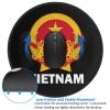 Rqwaaed Coat of Arms of Vietnam Flag 2 PCS Charming Round Mouse Pad Cute Design Non-Slip Waterproof 7.9 x 7.9 x 0.12 in view 4