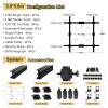 194" x194" Pantograph Photography Studio Ceiling Rail System Photography Studio Lighting Support Rail System Smallpox Rail Track Kit with 43-200CM Drop Pantograph (D4 Tracks + 4 Pantograph) view 2