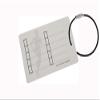 10K Run Gear Checklist Reminder, Customize, Organize Sports Equipment Bag, Secure Stainless Steel Keychain Cable Ring (White) view 2
