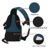 MOSISO 64.5 inch Tripod for Camera, 360 Degree Ball Head Camera Stand with Bag&Phone Mount&Camera Sling Bag Shockproof Camera Backpack with Tripod Holder&Removable Modular Inserts, Black&Deep Teal view 4