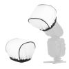 Cosmos 2 Pcs Camera Bounce Flash Diffuser Cover Speedlite Soft Diffuser Cap Mini Flash Sleeves for Camera Speedlight Flash Compatible with Most DSLR Camera Flash Bounce Flash Reflector view 1