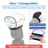 Cosmos 2 Pcs Camera Bounce Flash Diffuser Cover Speedlite Soft Diffuser Cap Mini Flash Sleeves for Camera Speedlight Flash Compatible with Most DSLR Camera Flash Bounce Flash Reflector view 2