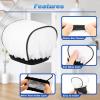 Cosmos 2 Pcs Camera Bounce Flash Diffuser Cover Speedlite Soft Diffuser Cap Mini Flash Sleeves for Camera Speedlight Flash Compatible with Most DSLR Camera Flash Bounce Flash Reflector view 3